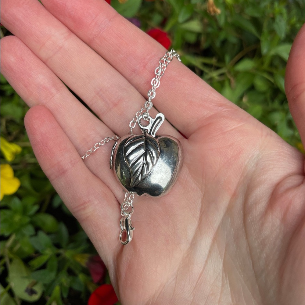 Apple Shaped Locket Necklace